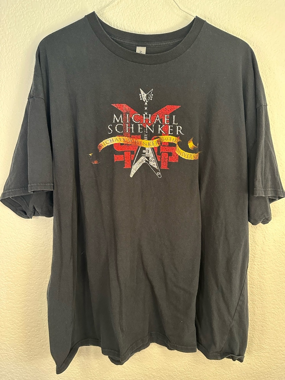Michael Schenker 50th Anniversary Tour Shirt Men’s 3XL Black Graphic Band Tee
